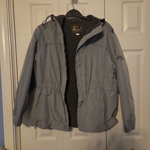 Women's Stylish Lavender Lined Windbreaker with Hood